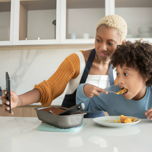 grand mother and grand daughter
